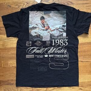 Scarface Tony Montana x Shoe palace Graphic & Embroider T-Shirt Size M C19